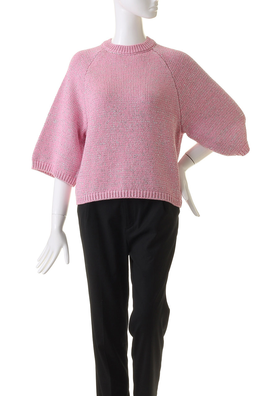 DEPAREILLE(デパリエ)｜ラメニットプルオーバー/アイボリー の通販