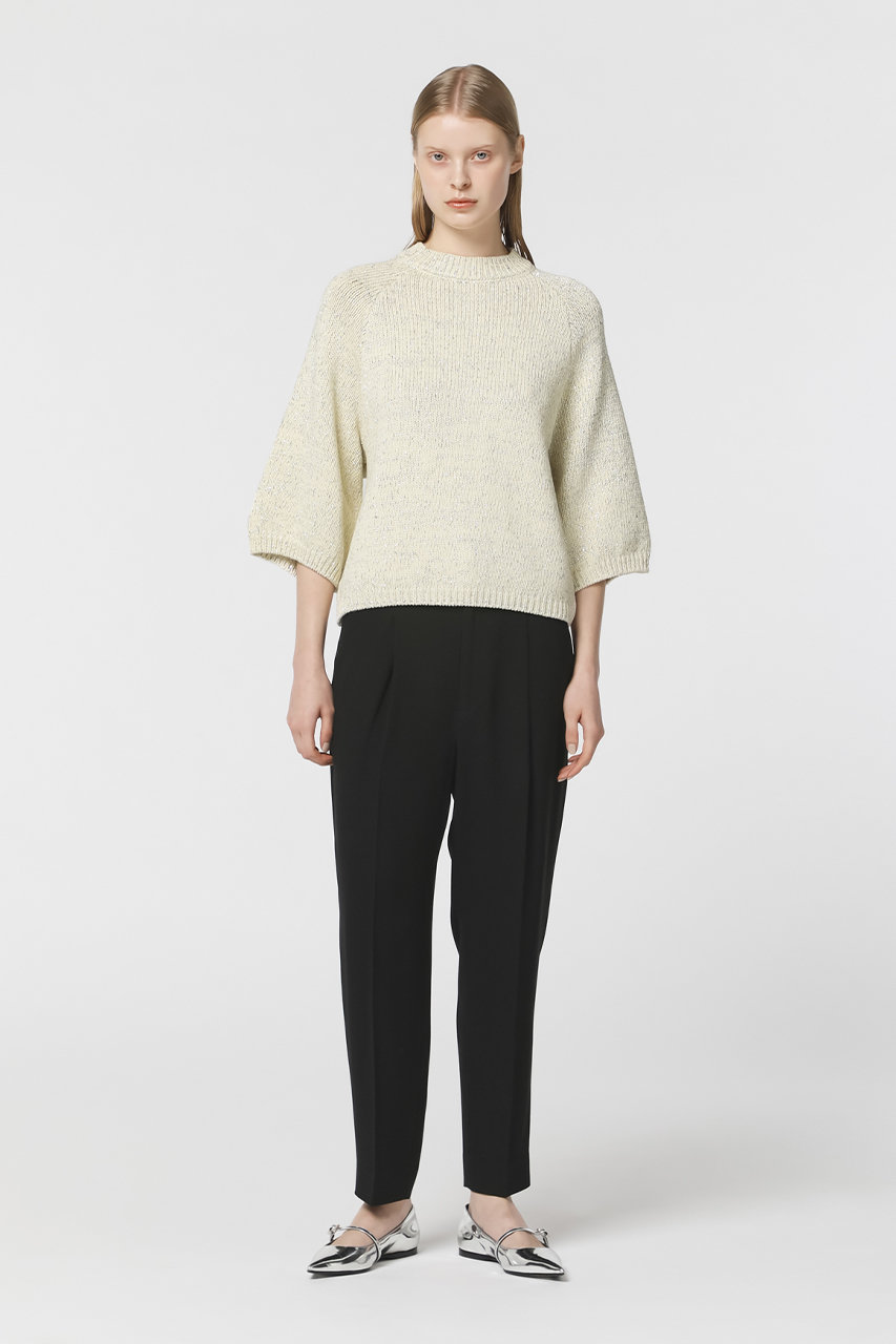 【新品タグ付/44,000円】デパリエ ラメニットプルオーバー DEPAREILLE(デパリエ)｜ラメニットプルオーバー/アイボリー の