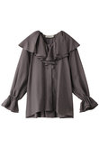 フリルシフォンブラウス