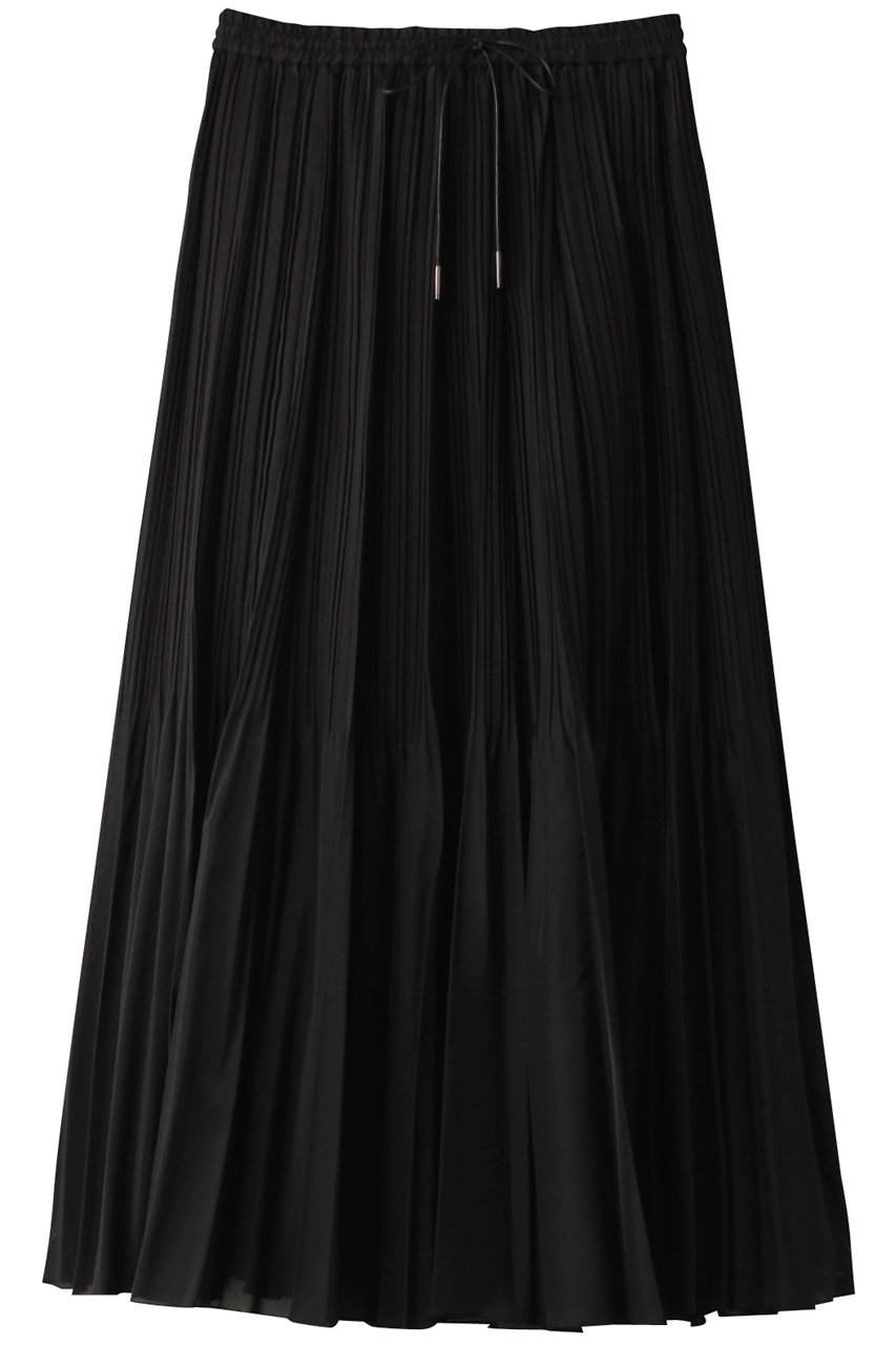 デパリエ/DEPAREILLEのオーガンジープリーツスカート(ブラック/B1142AFS135)