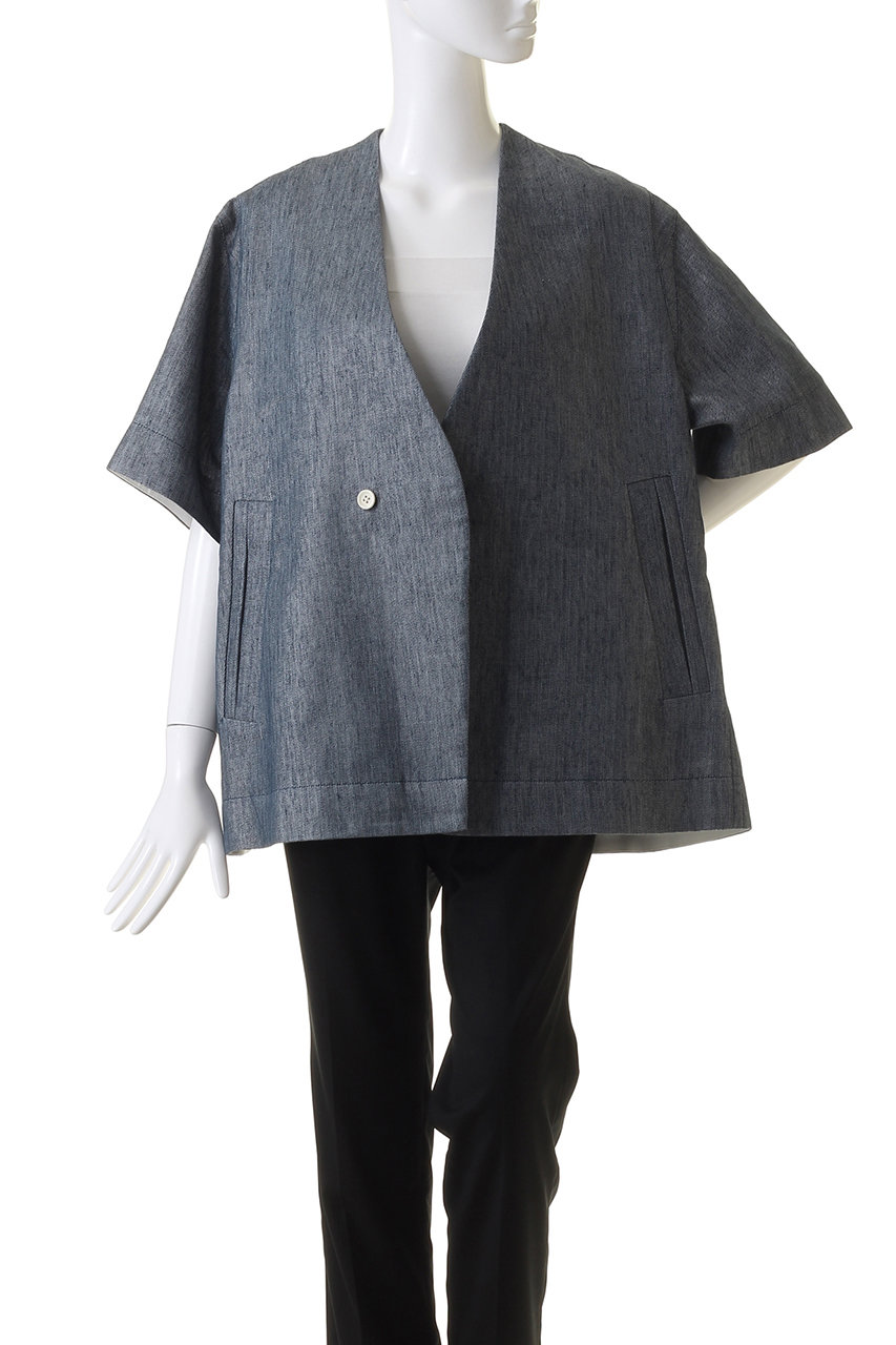 DEPAREILLE(デパリエ)｜デニムフィルムツイルジャケット/ブルー の通販  