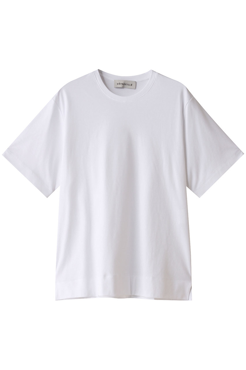 デパリエ/DEPAREILLEのLOTUS ハーフスリーブTシャツ(オフホワイト/B1142AUB203)