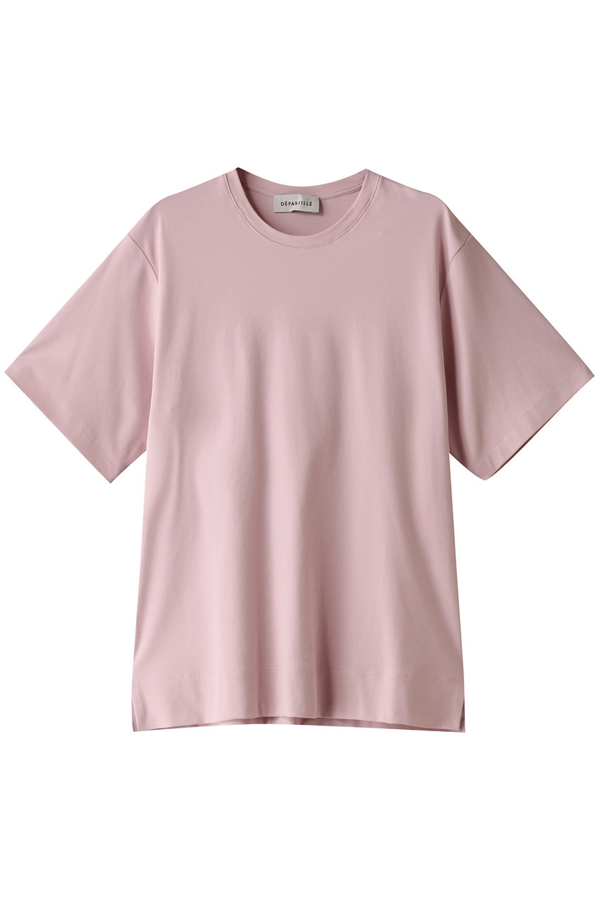 デパリエ/DEPAREILLEのLOTUS ハーフスリーブTシャツ(ピンク/B1142AUB203)