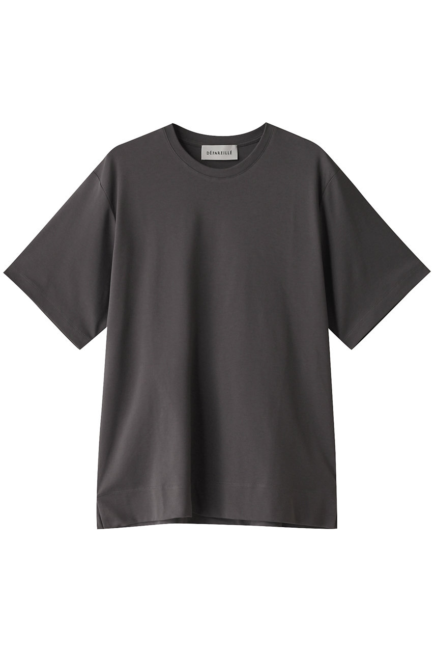 デパリエ/DEPAREILLEのLOTUS ハーフスリーブTシャツ(チャコールグレー/B1142AUB203)