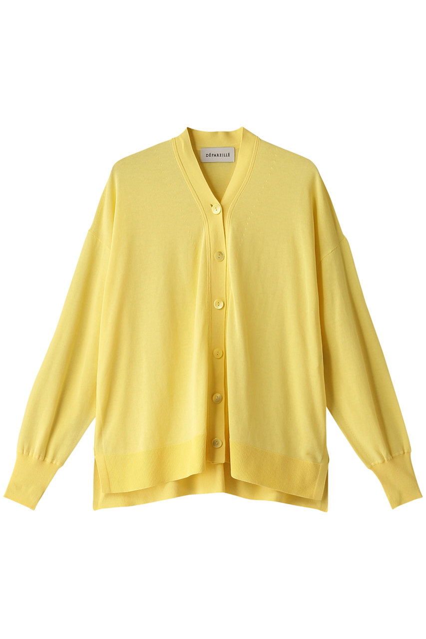 ハイツイストコットンニットカーディガン