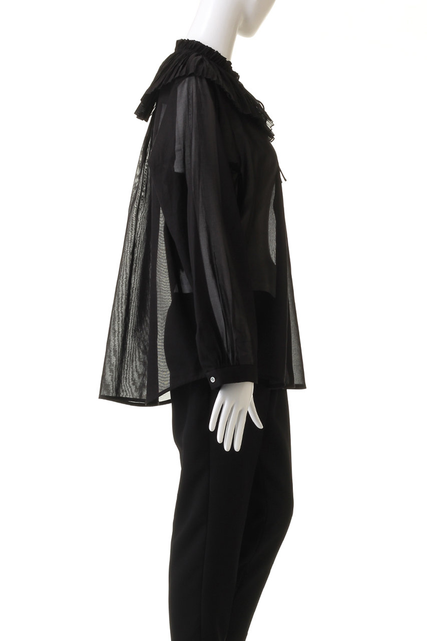 デパリエ シルキーオーガンジー シャツ DÉPAREILLÉ SILKY ORGANDY OVERSIZED SHIRT / シルキーオーガンジーオーバー