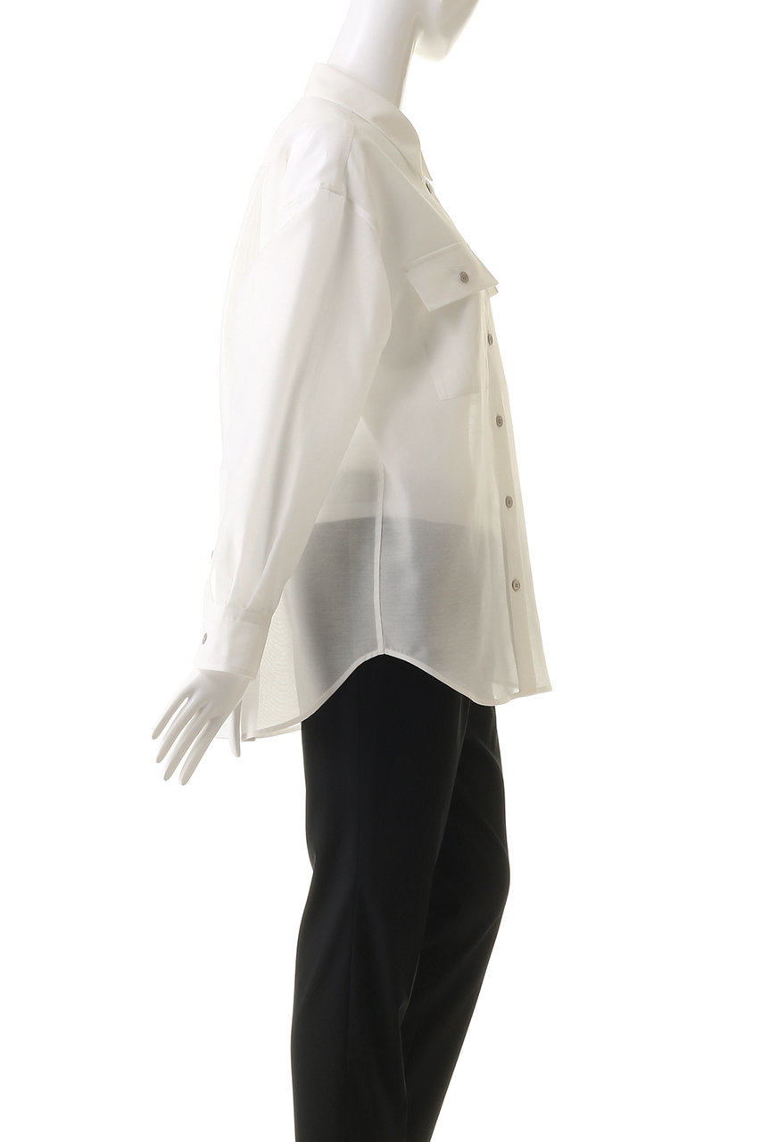 SHEER SILK RUFFLE BLOUSE｜DÉPAREILLÉ｜デパリエ オフィシャル