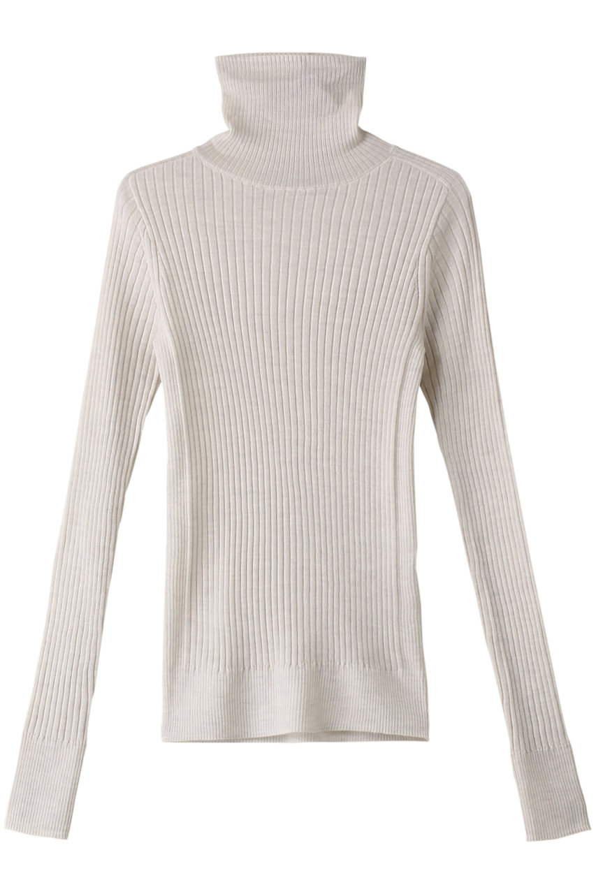 DEPAREILLE(デパリエ)｜ウールリブタートルニット/オフホワイト の通販  