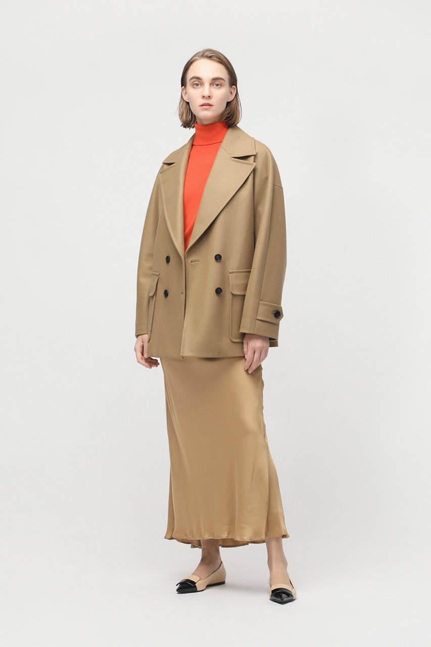 DEPAREILLE(デパリエ)｜SUPER140's オーバージャケット/キャメル の