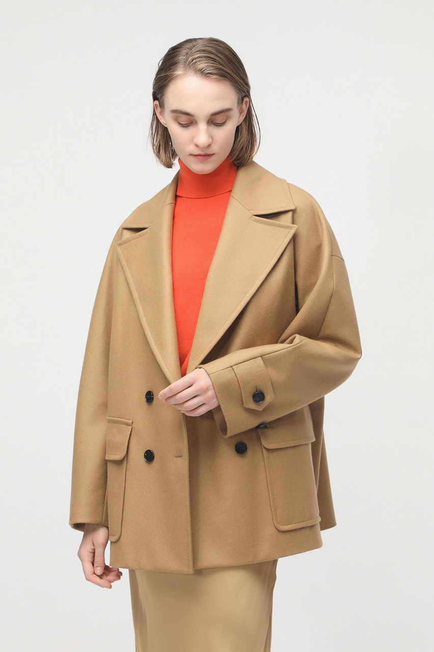 DEPAREILLE(デパリエ)｜SUPER140's オーバージャケット/キャメル の