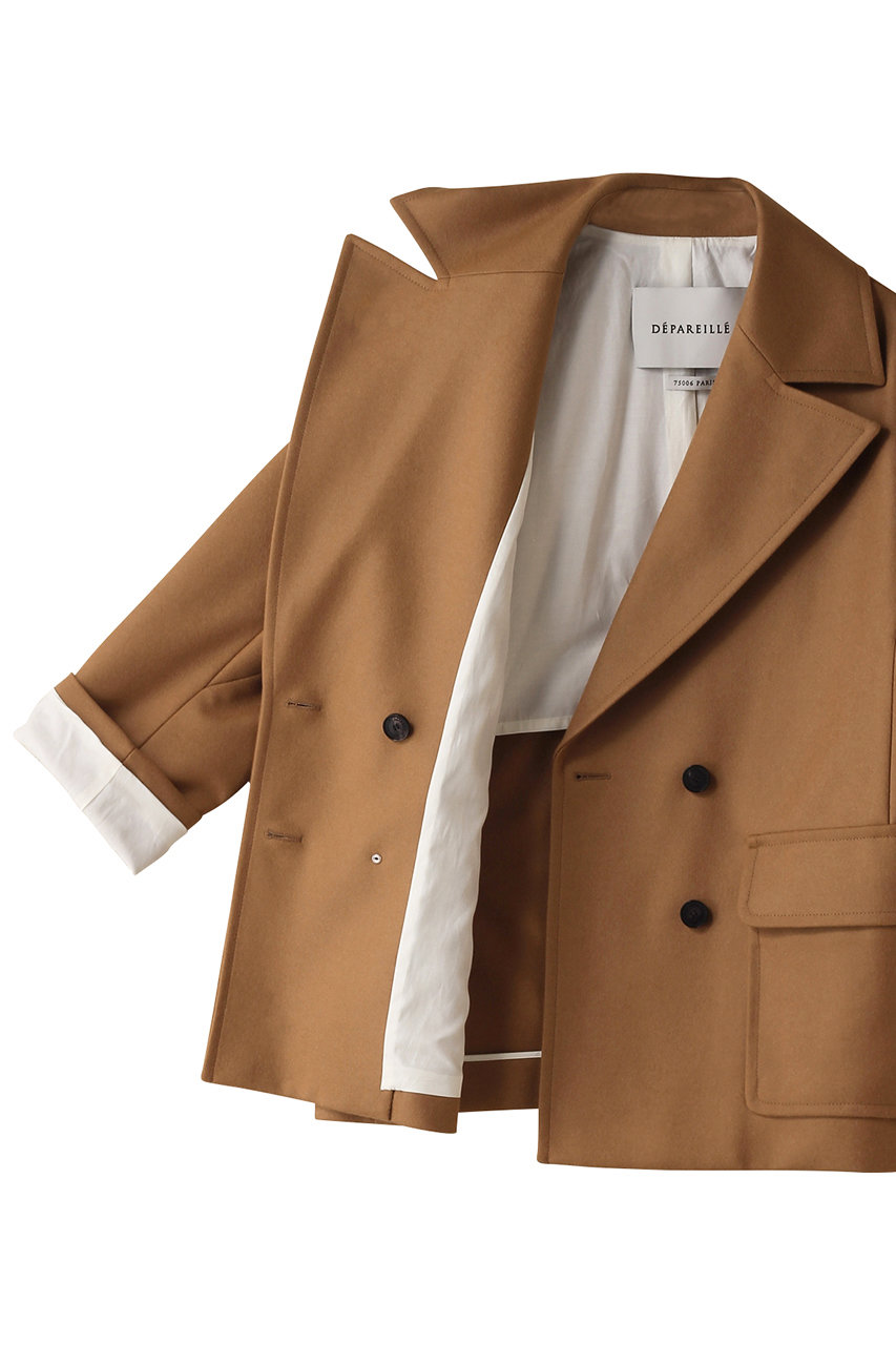 DEPAREILLE(デパリエ)｜SUPER140's オーバージャケット/キャメル の
