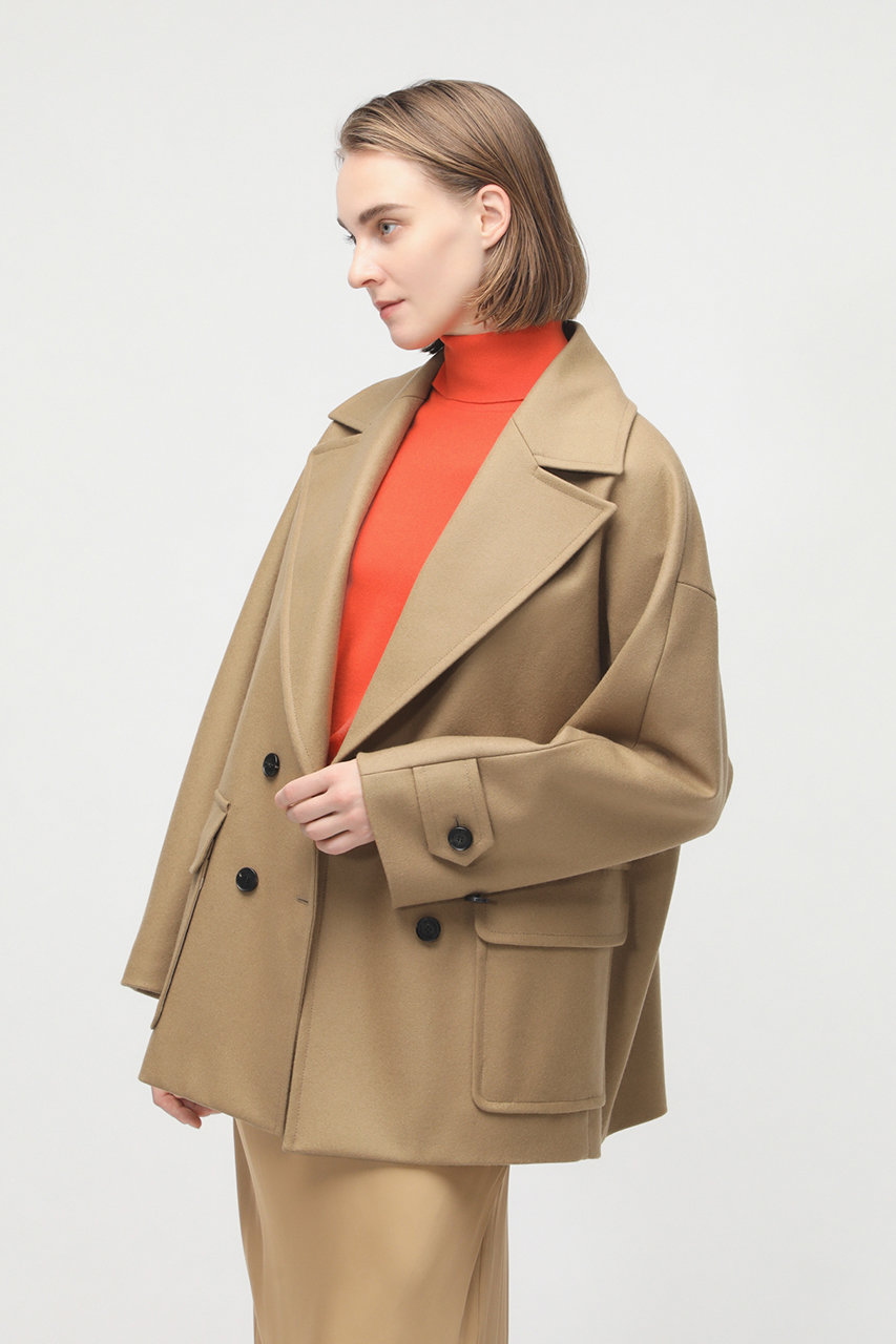 DEPAREILLE(デパリエ)｜SUPER140's オーバージャケット/キャメル の