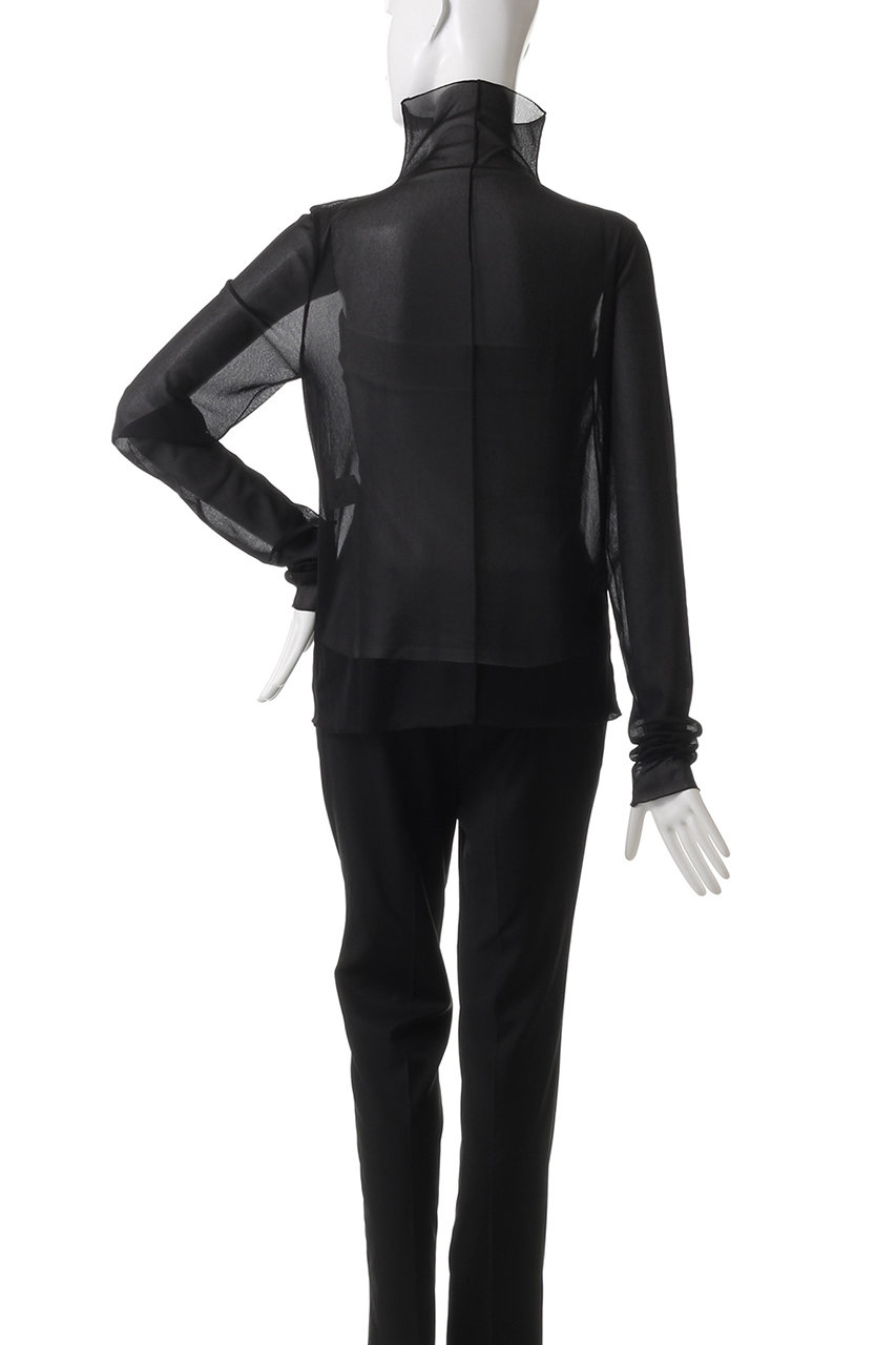 DEPAREILLE(デパリエ)｜シフォンハイネックトップス/オフホワイト の