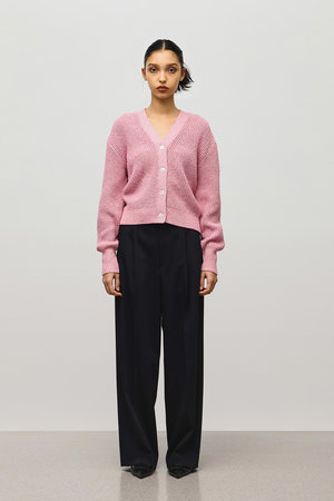 other - デパリエ 24AW ウールニットカーディガン 長袖 38 ピンク DEPAREILLE/デパリエ｜2024AUTUMN KNIT ITEMS｜エル・ショップ