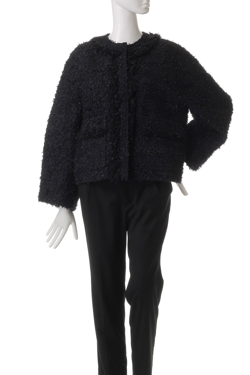 DEPAREILLE(デパリエ)｜ラメツイードジャケット/ネイビー の通販