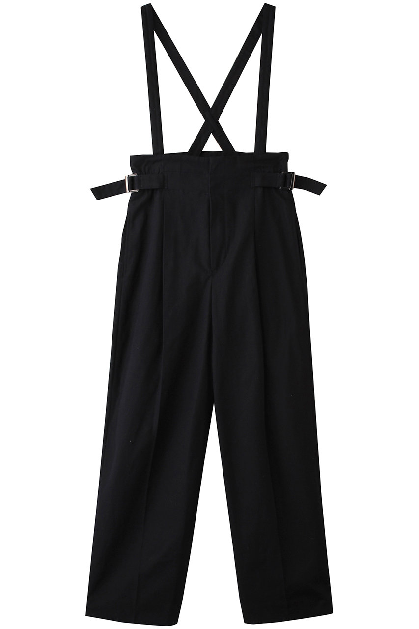 DEPAREILLE コットンリネンツイルサスペンダーパンツ (ネイビー, 36) デパリエ ELLE SHOP DEPAREILLE コットンリネンツイルサスペンダーパンツ (ネイビー, 36) デパリエ ELLE SHOP