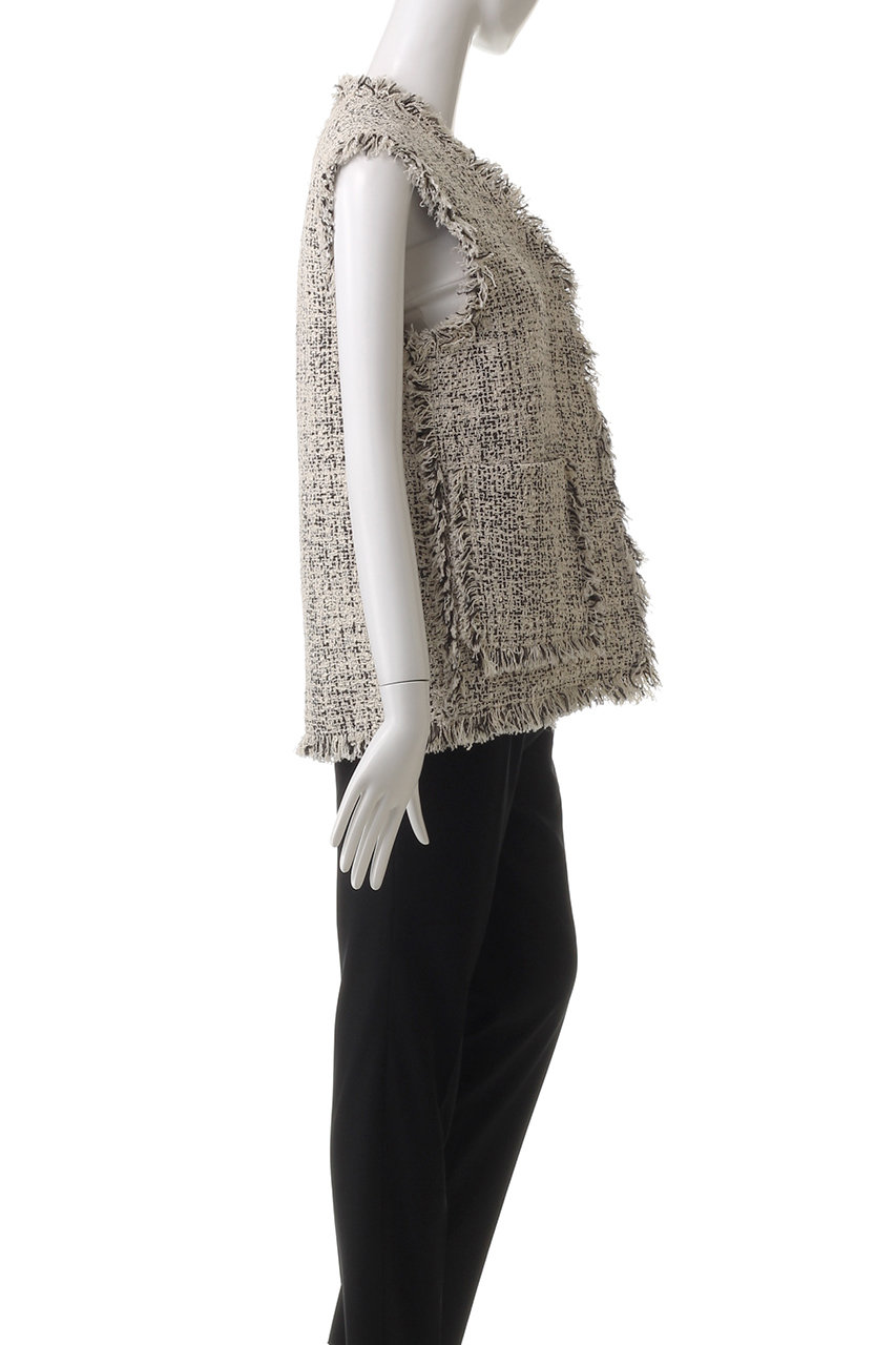 新品【DEPAREILLE×éclat】ラメツイードジレ デパリエ 今年らしさに欠かせないアイテム！「DÉPAREILLÉ×éclat」ラメツイード