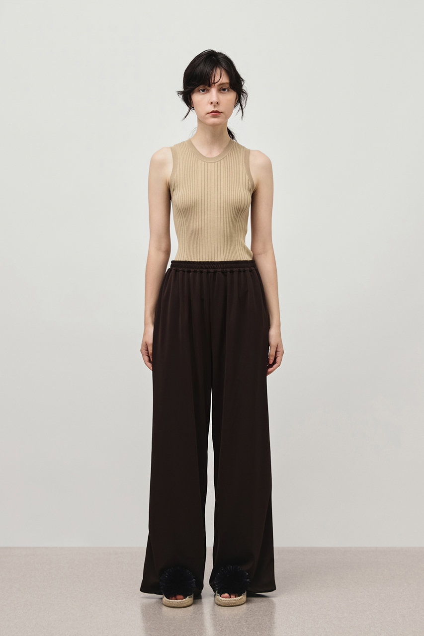 DEPAREILLE(デパリエ)｜トリアセテートジャージーワイドパンツ