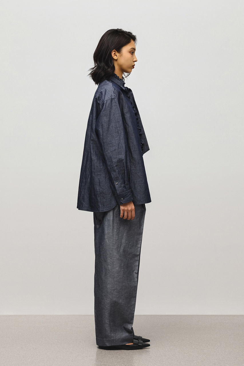 DEPAREILLE クラシックシャツ DEPAREILLE(デパリエ)｜デニムボウシャツ/ネイビー の通販｜ELLESHOP