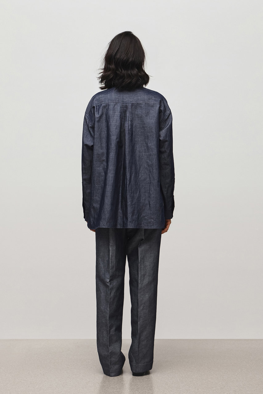 DEPAREILLE(デパリエ)｜デニムボウシャツ/ネイビー の通販｜ELLESHOP