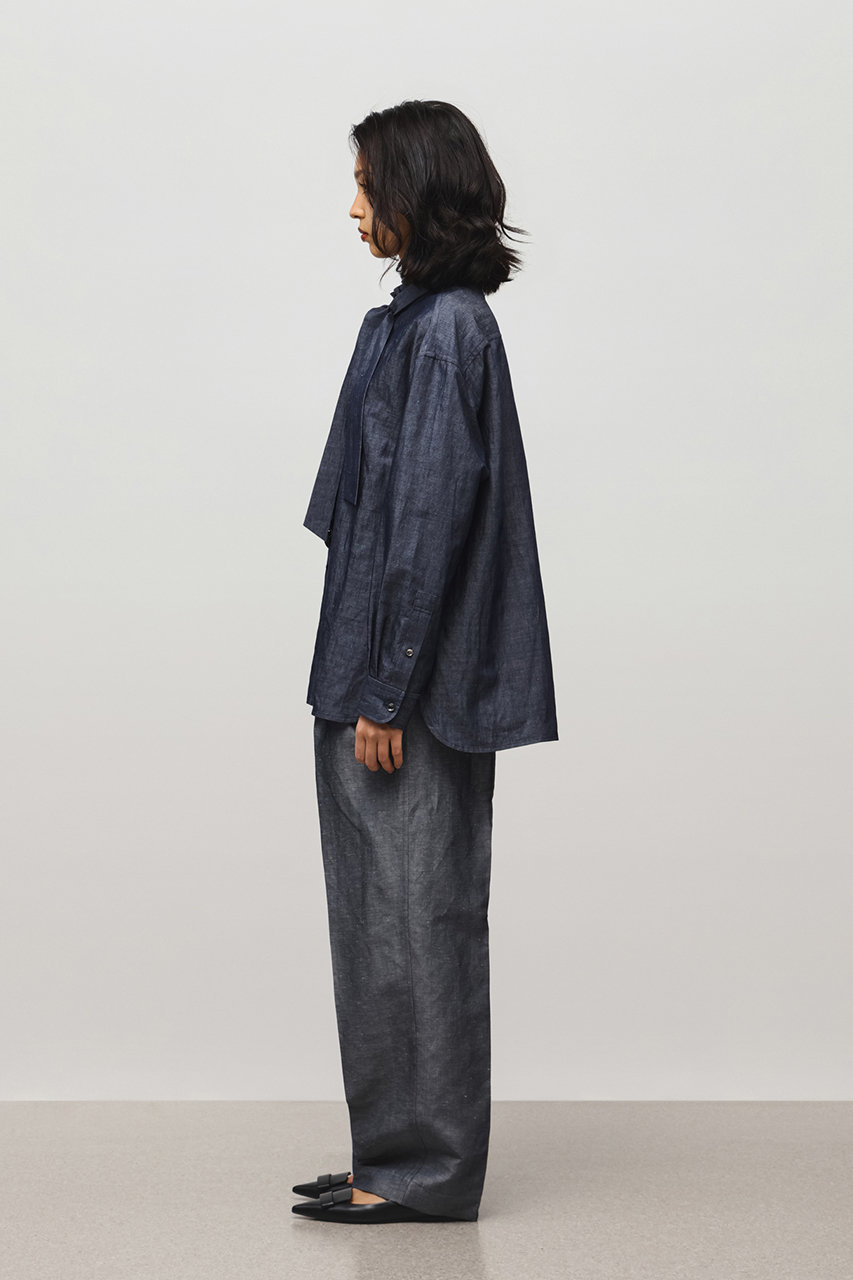 DEPAREILLE(デパリエ)｜デニムボウシャツ/ネイビー の通販｜ELLESHOP