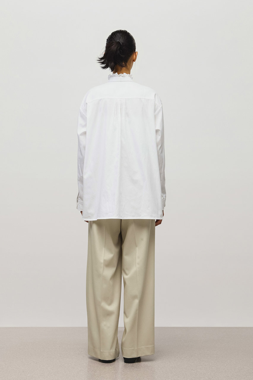 DEPAREILLE(デパリエ)｜コットンドビーボウシャツ/オフホワイト の通販
