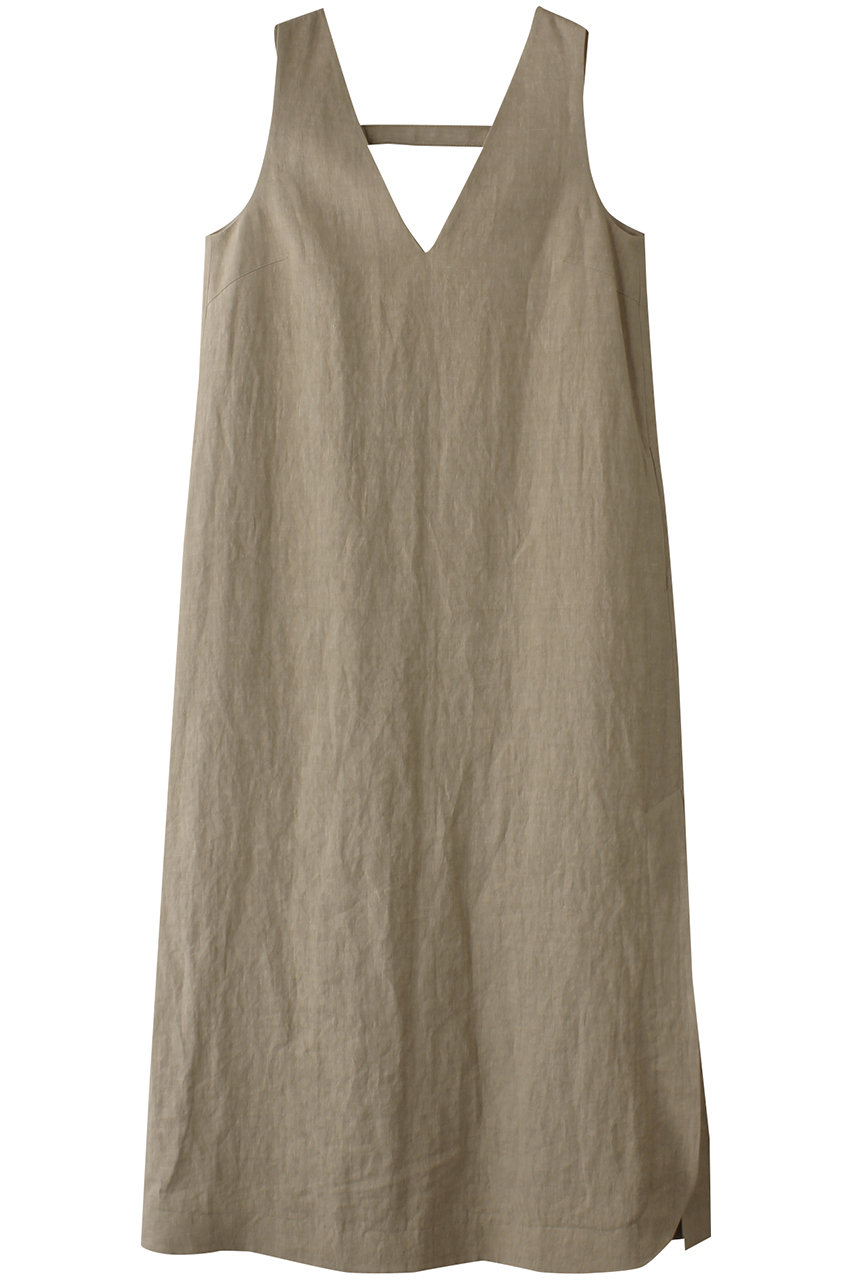DEPAREILLE ワッシャーリネンドレス (ベージュ, 38) デパリエ ELLE SHOP DEPAREILLE ワッシャーリネンドレス (ベージュ, 38) デパリエ ELLE SHOP
