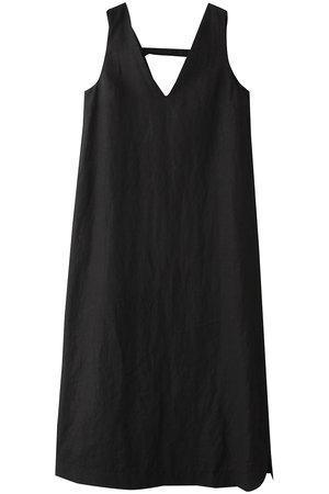 デパリエDEPAREILLE リネンワンピース黒ドレス