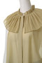 VOILE PLEATS COLLAR ノースリーブブラウス デパリエ/DEPAREILLE