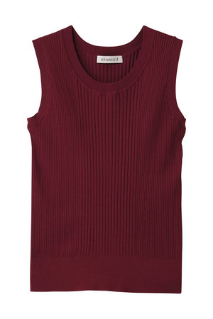 デパリエ/DEPAREILLEのコットンリブノースリーブ(110300/110301)