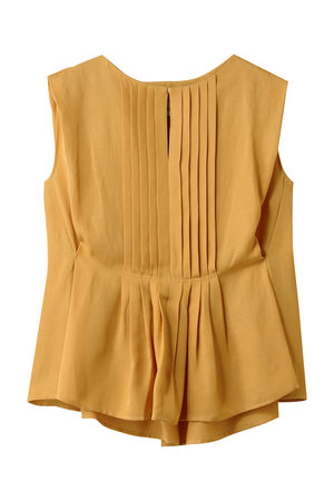 デパリエ/DEPAREILLEのツイルワッシャータックノースリーブブラウス(110400/110401)