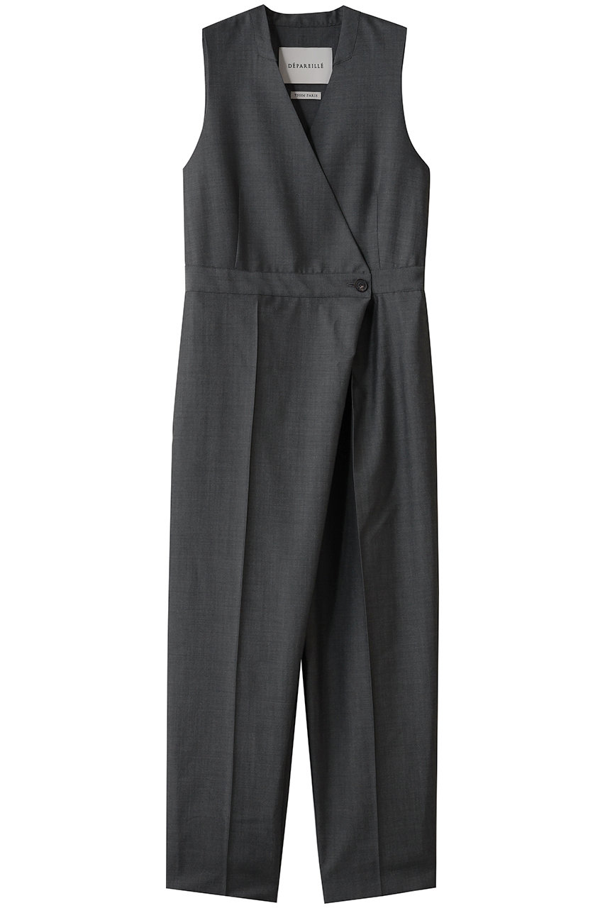 DEPAREILLE モヘアポプリンコンビネゾン (グレー, 36) デパリエ ELLE SHOP
