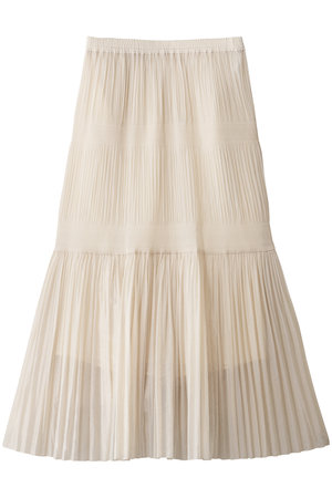 デパリエ/DEPAREILLEのオーガンジーティアードプリーツスカート(110700/110703)