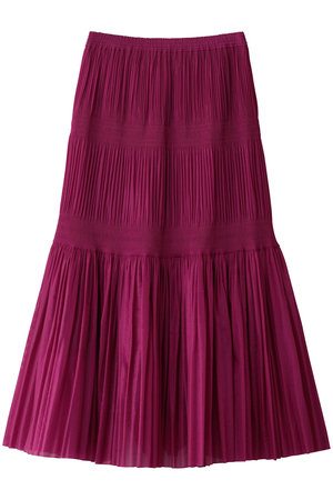 デパリエ/DEPAREILLEのオーガンジーティアードプリーツスカート(110700/110703)