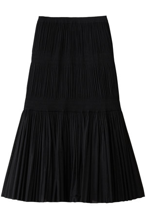 デパリエ/DEPAREILLEのオーガンジーティアードプリーツスカート(110700/110703)