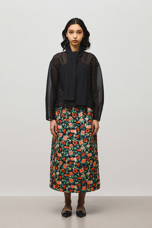 フラワージャカードスカート