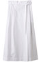 コットンナイロンラップスカート デパリエ/DEPAREILLE ホワイト