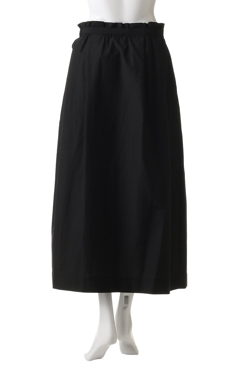 DEPAREILLE(デパリエ)｜コットンナイロンラップスカート/ホワイト の