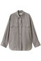 シアーストライプCPO シャツ デパリエ/DEPAREILLE グレー