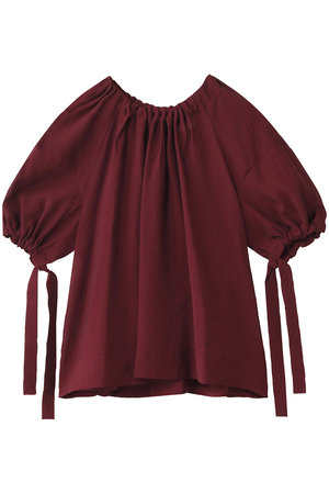 デパリエ/DEPAREILLEのシルキーギャザーブラウス(110400/110402)