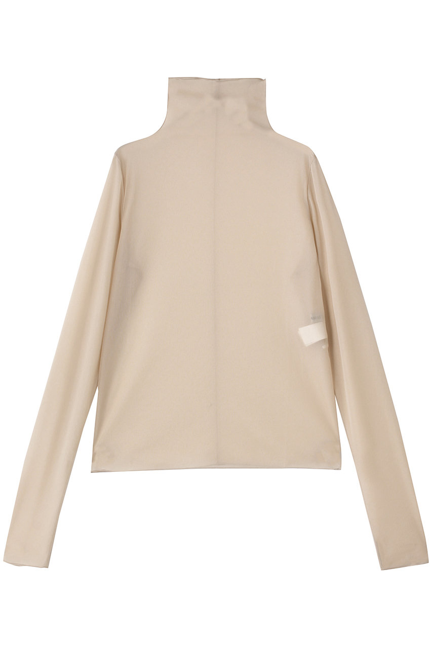 デパリエ/DEPAREILLEのシフォンハイネックトップ(ベージュ/B1153AUB344)