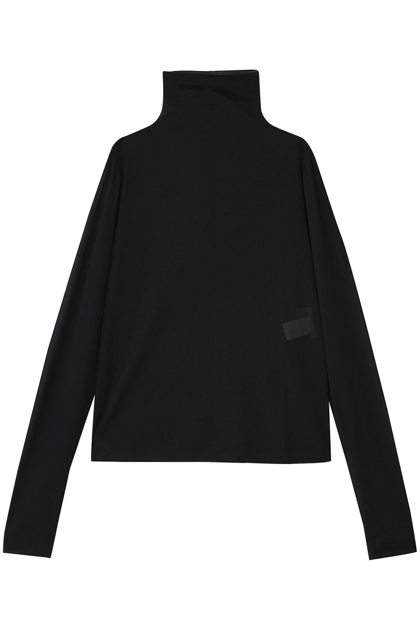 デパリエ/DEPAREILLEのシフォンハイネックトップ(ブラック/B1153AUB344)