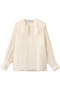 シルキーラッフルブラウス デパリエ/DEPAREILLE オフホワイト