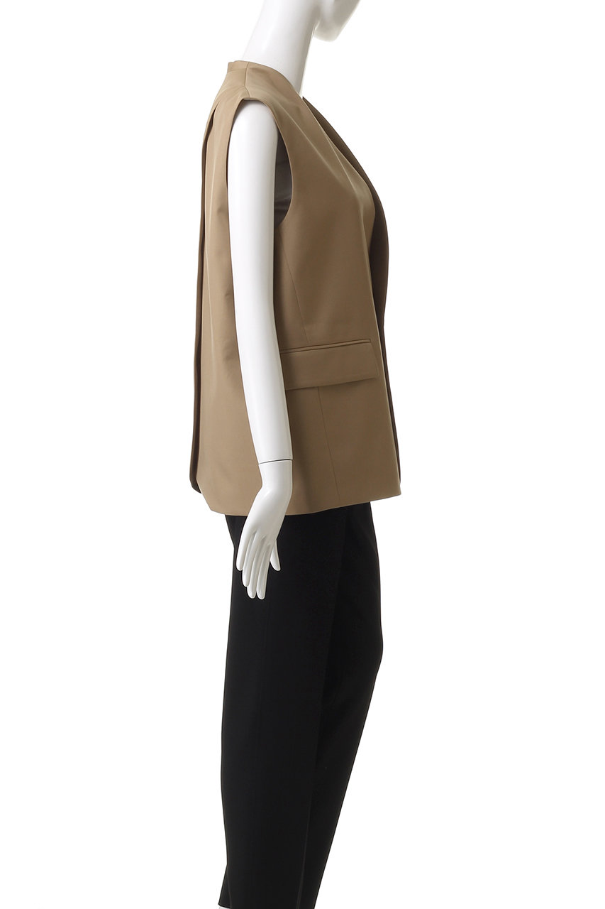 DEPAREILLE(デパリエ)｜ウールギャバジンジレ/キャメル の通販