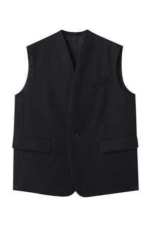 eLLa◆peplum gilet/ベスト/ポリエステル/ブラック ベスト・ジレ｜商品一覧｜HÉLIOPÔLE（エリオポール）公式