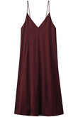 ヴィスコースサテンキャミソールドレス