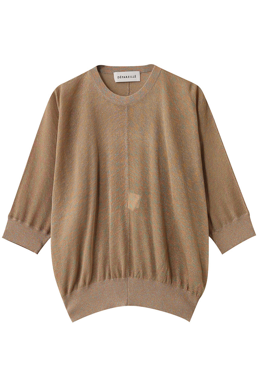 デパリエ　ラメドルマンニット LAME DOLMAN CREW NECK KNIT / ラメドルマンクルーネックニット