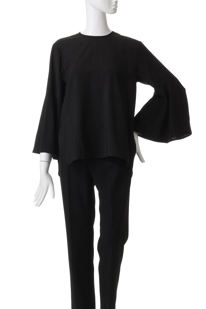 DEPAREILLE(デパリエ)｜シルクフレアスリーブブラウス/ホワイト の通販