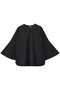 シルクフレアスリーブブラウス デパリエ/DEPAREILLE ブラック