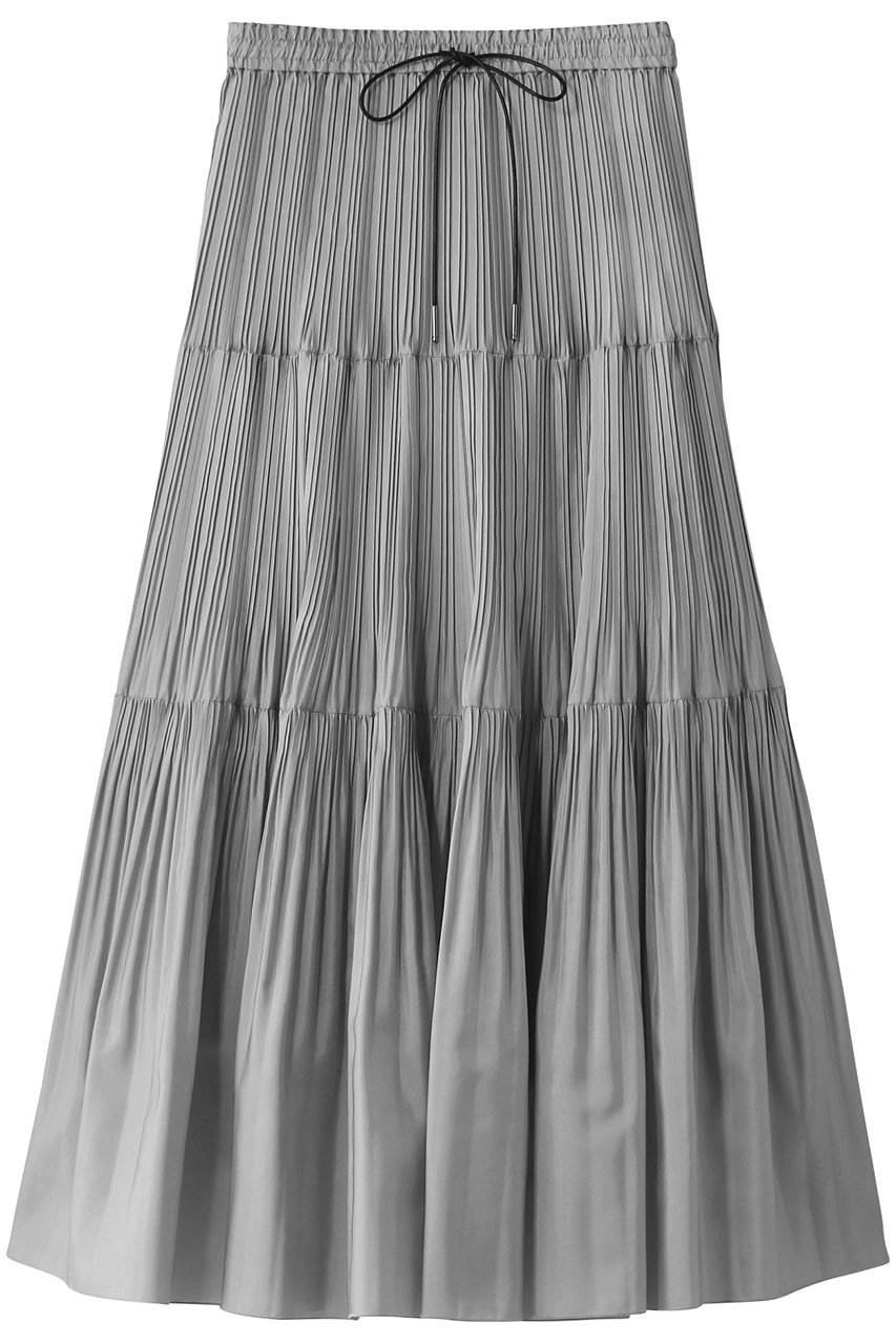 DEPAREILLE デパリエ オーガンジー プリーツ スカート ブラウン ORGANDY PLEATS SKIRT / オーガンジープリーツスカート